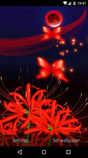 3D Butterfly Flower Wallpaper screenshot 5