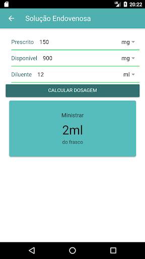 Calculadora de Medicação screenshot 2