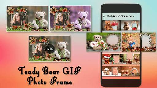 HD Teddy Bear GIF Photo Frame Editor 2021 screenshot 1