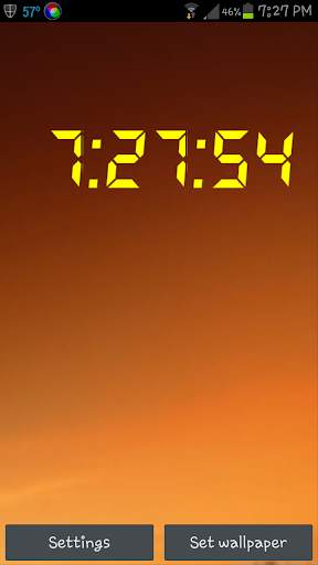 Digital Clock LIVE WALLPAPER screenshot 3