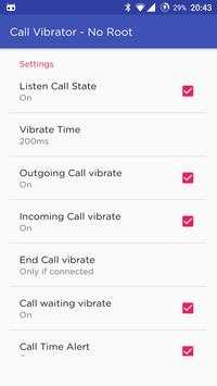 Call Vibrator(Lite) - No Root screenshot 3