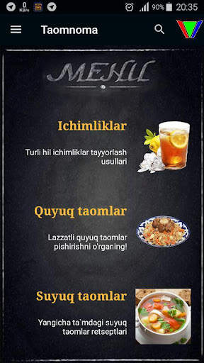 Taomnoma -  Turfa hil retseptlar screenshot 1