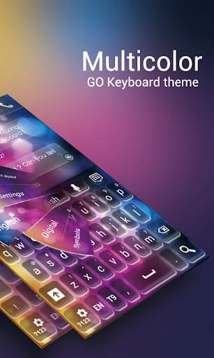 GO Keyboard Multicolor Theme screenshot 1