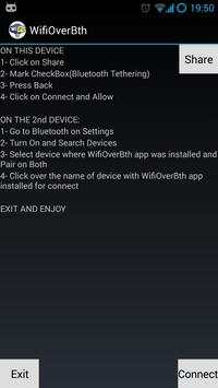 Wifi Over Bluetooth screenshot 1