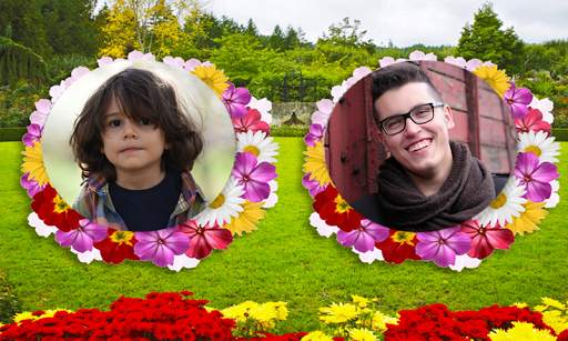 Beautiful Garden Dual Photo Frame Application screenshot 10
