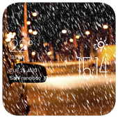 snowstorm weather widget/clock icon