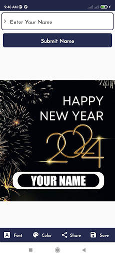 Happy New Year Name DP 2024 screenshot 7