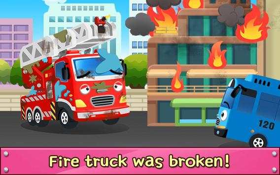Tayo Repair Game - Fire Truck Frank screenshot 1