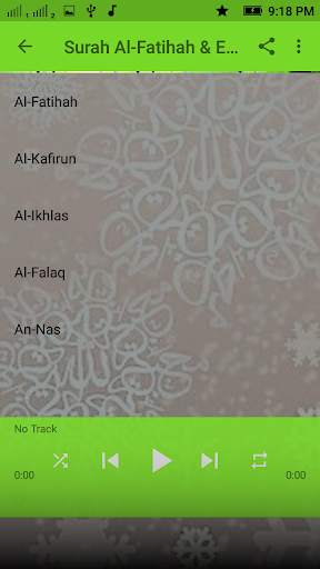 Surah Al-Fatihah & 4 Qul скриншот 9