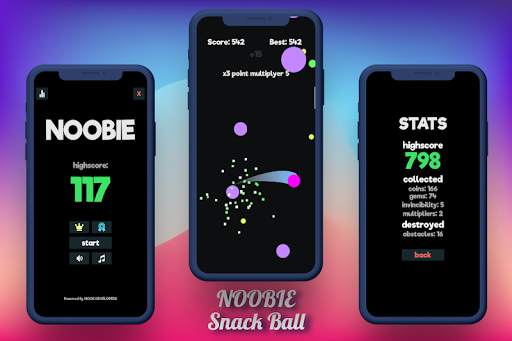 NOOBIE Snack Ball Game With Music 2020 [Original] screenshot 2