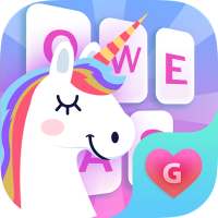 Cuteness Unicorn Keyboard Themes for Girls logo