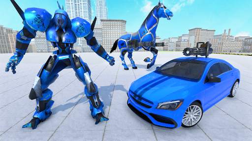 Real Horse Robot Transforming Games - Robot Car 3D screenshot 5