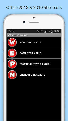 Free MS Office 2013 Shortcuts screenshot 10