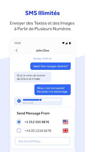WePhone: Appel Virtuel & SMS screenshot 4