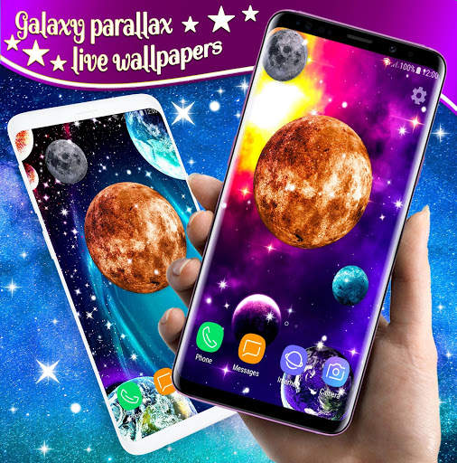 Galaxy Parallax Wallpaper 🌌 Night Live Wallpapers screenshot 2