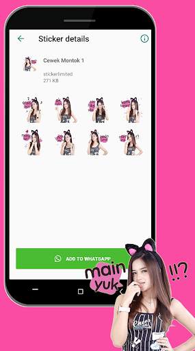Sticker Cewek Montok Dan Cantik For WAStickerApps screenshot 7