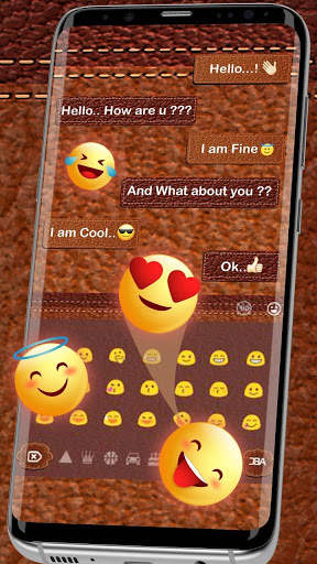Tema Keyboard Kulit screenshot 3