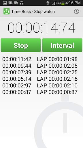 Time Boss: timer and stopwatch 7 تصوير الشاشة