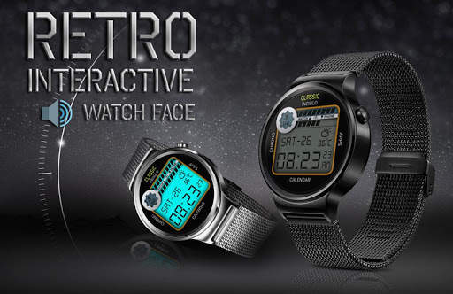 Retro Digital Watch Face & Clock Live Wallpaper screenshot 1