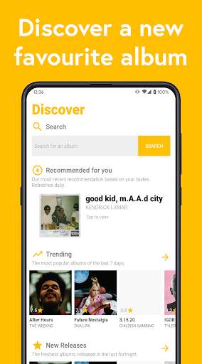 Rate Music - Album Ratings & Reviews screenshot 1