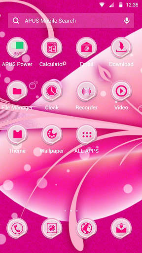 Pink lite flower theme & HD wallpapers screenshot 2