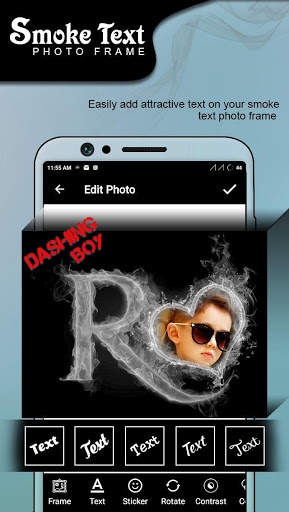 Smoke Text Photo Frames screenshot 3