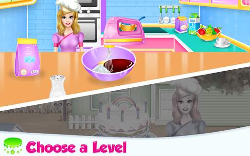 Lovely Rainbow Cake Cooking screenshot 2