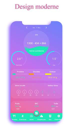 Compteur de Calories - EasyFit screenshot 1