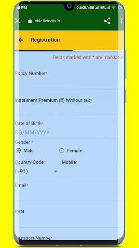 LIC Policy Status Check Online screenshot 3
