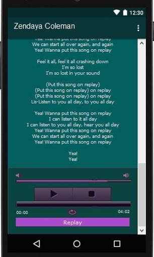Zendaya Coleman Lyrics Music screenshot 3
