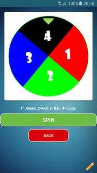 Random name picker wheel screenshot 2