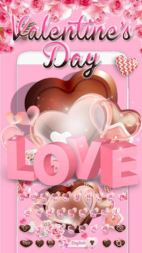 Chocolate Love Keyboard Theme स्क्रीनशॉट 3