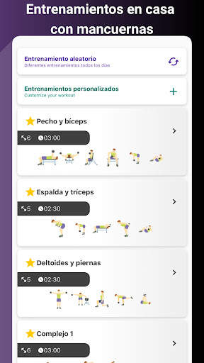 Entrenamiento con mancuernas screenshot 13