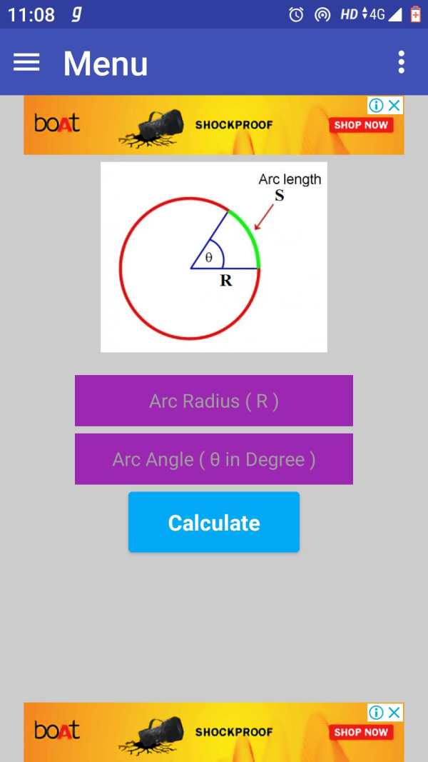 Arc Calculators screenshot 2