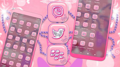 Diamond Butterfly Launcher Theme screenshot 2