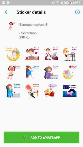 Good Night Stickers for WhatsApp - WAStickerApps screenshot 5