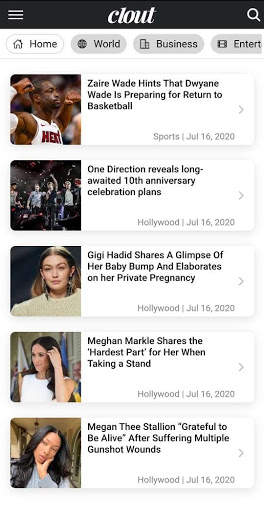 Clout News screenshot 1