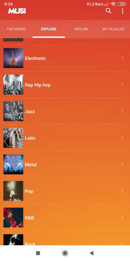 Musi Stream : Simple Free Music Streaming Player screenshot 3