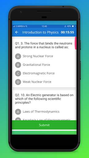 Physics MCQs -Quiz and Answer screenshot 4