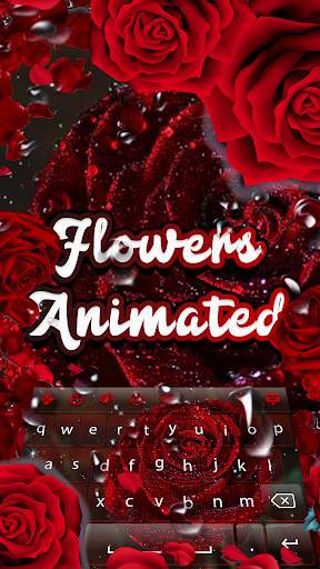 Flowers Animated Keyboard Theme screenshot 2
