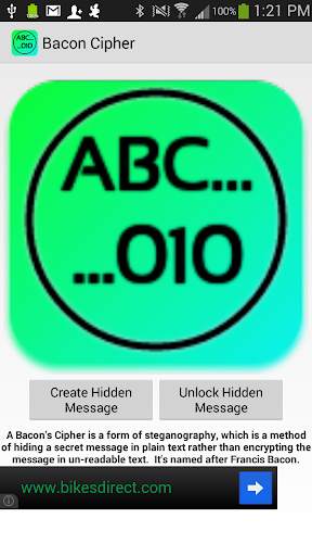 Bacon Cipher screenshot 1