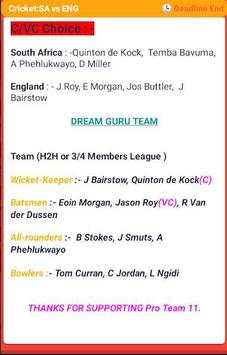 IPL Team Tips - Dream guru screenshot 2