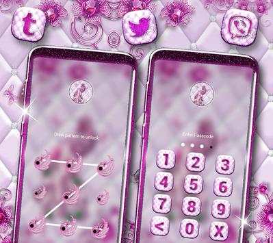 Pink Peacock Diamond Launcher Theme screenshot 3