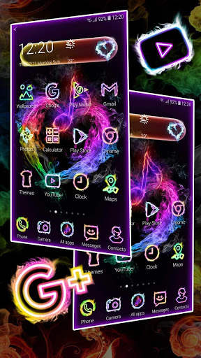 Fire Melody Heart Launcher Theme screenshot 3