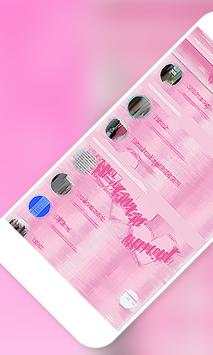 Tema Wa Pink Transparan Wallpaper screenshot 1