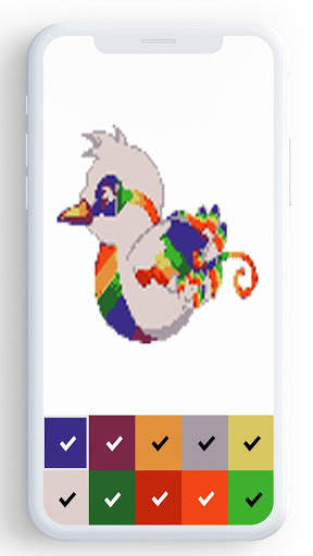 Birds Color By Number, pixel bird coloring स्क्रीनशॉट 8