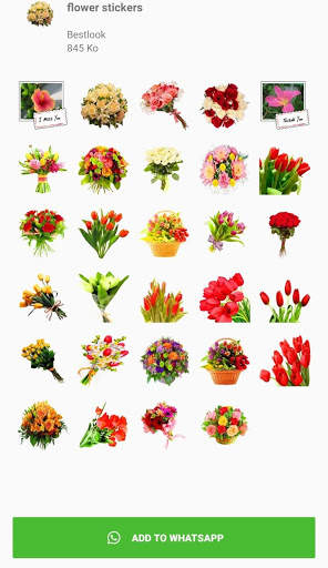 Flowers and roses stickers - WAStickerApps screenshot 5