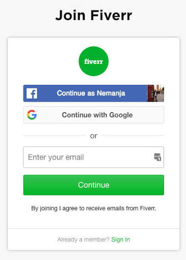 Fiverr - Freelancer Lite screenshot 1