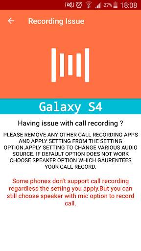Auto Call recorder  for mobile screenshot 3