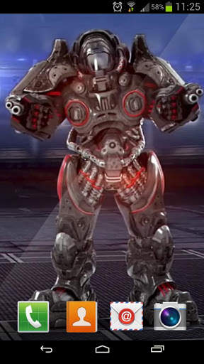 3D Robot dance Live Wallpaper screenshot 1